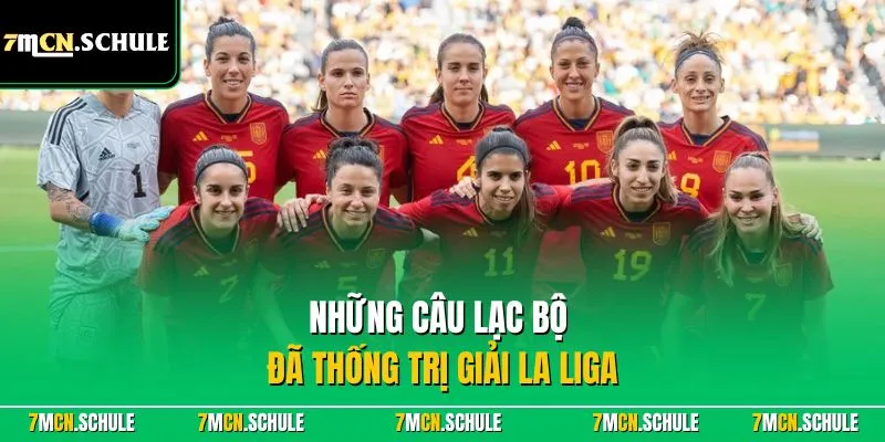Những câu lạc bộ đã thống trị giải La Liga