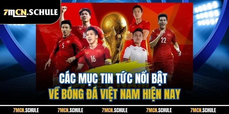 Các mục tin tức nổi bật về bóng đá Việt Nam hiện nay