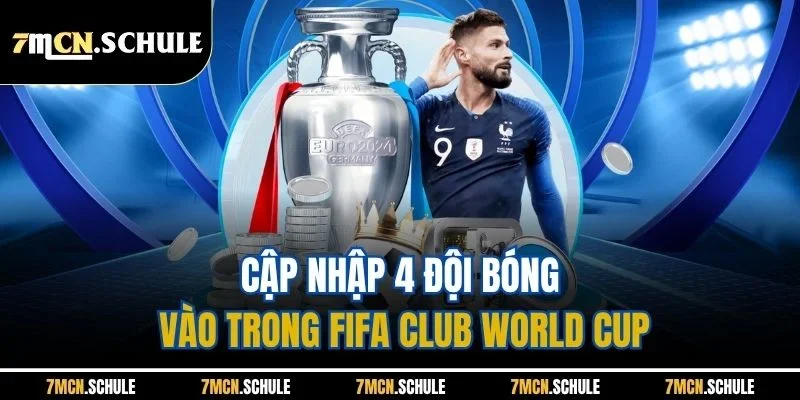 Cập nhập 4 đội bóng vào trong FIFA Club World Cup