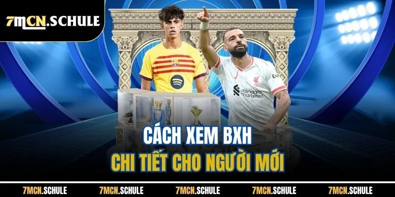 Cách xem BXH chi tiết cho người mới